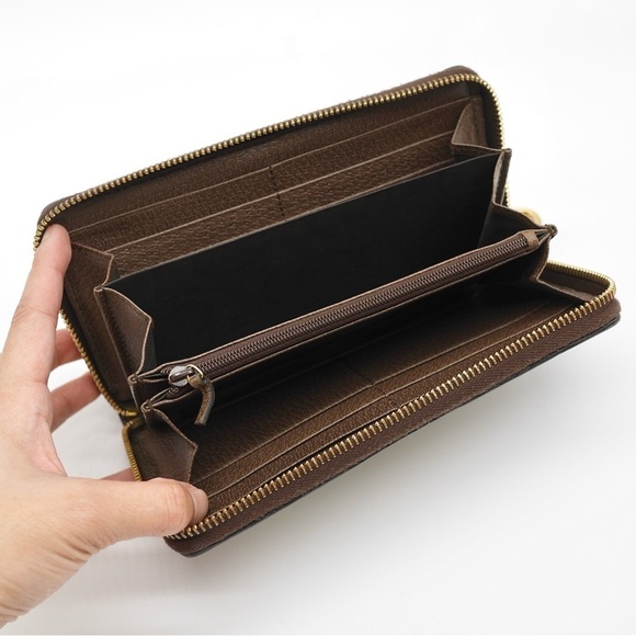 🍓GUCCI Ophidia Sherryline Wallet Brown - Picture 9 of 11